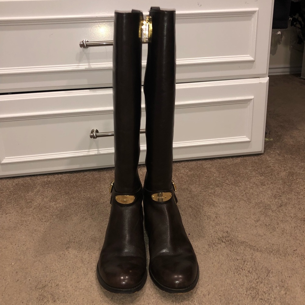 Michael Kors brown riding boots sz 7